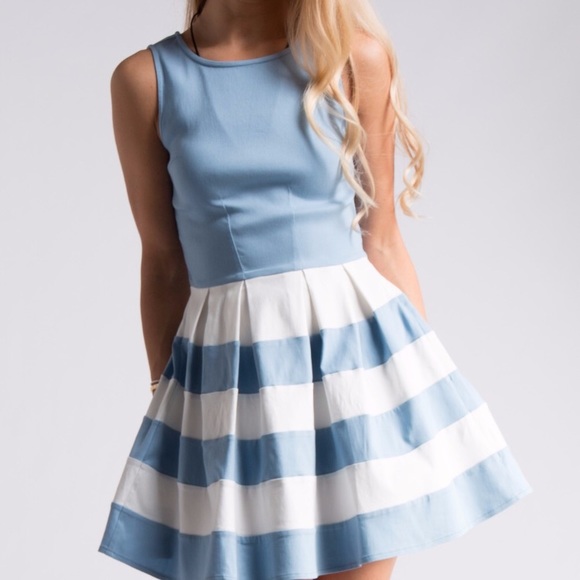Sweetshop colorblock fit n’ flare dress - Picture 6 of 7